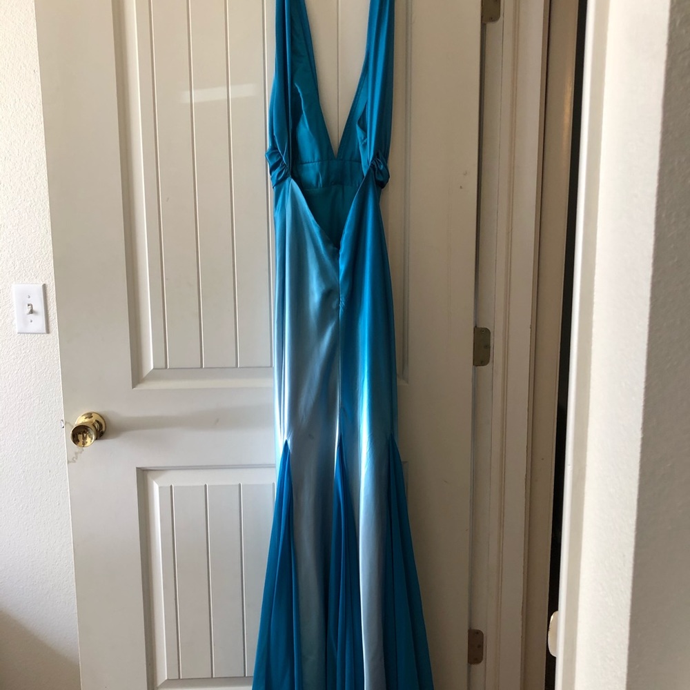 Ombre blue dress